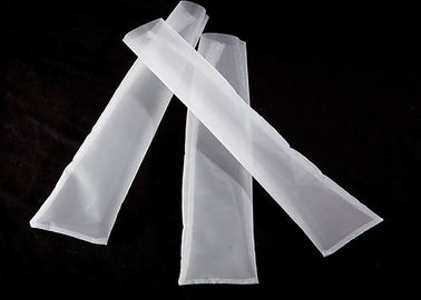 ถุงผ้าโพลีอาไมด์ขัดสนสีขาวตาข่ายถักทอแบบตาข่ายทนได้
