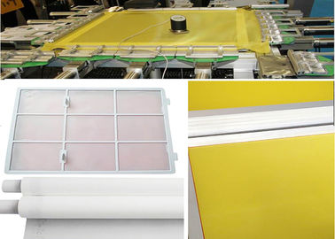 Yellow White Mesh Screen Material Monofilament Mesh Fabric 115cm Width