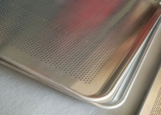 40x60cm Round Hole Perforated Sus304 Wire Mesh Baking Tray